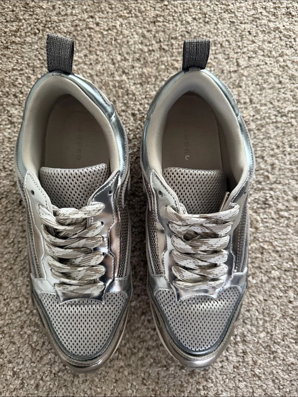 Sandro Flame Silver Sneakers - Picture 2 of 10